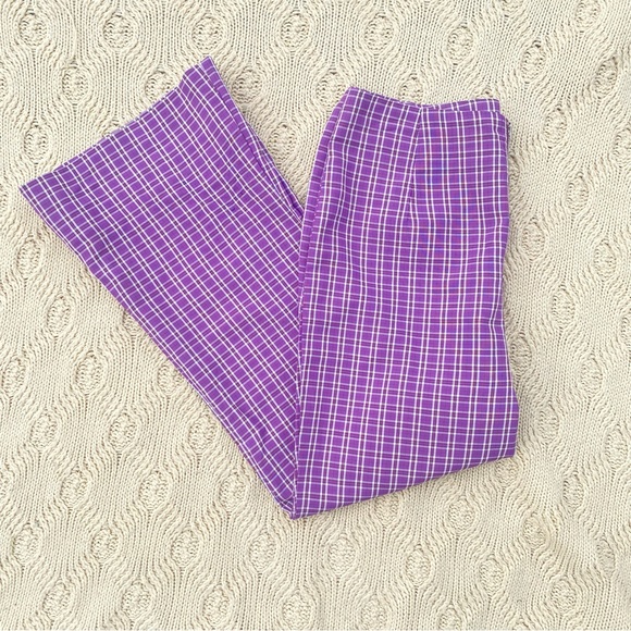 Purple plaid pants - Picture 3 of 5